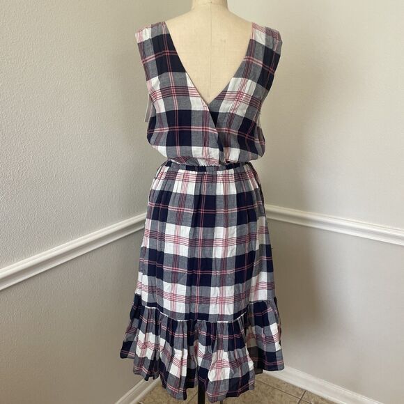 NWT New Anthropologie Dickens Plaid Dress by Isabella Sinclair Size Medium M - Picture 3 of 5